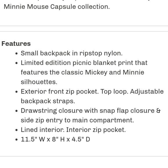 Lesportsac disney icon backpack - Picture 10 of 10